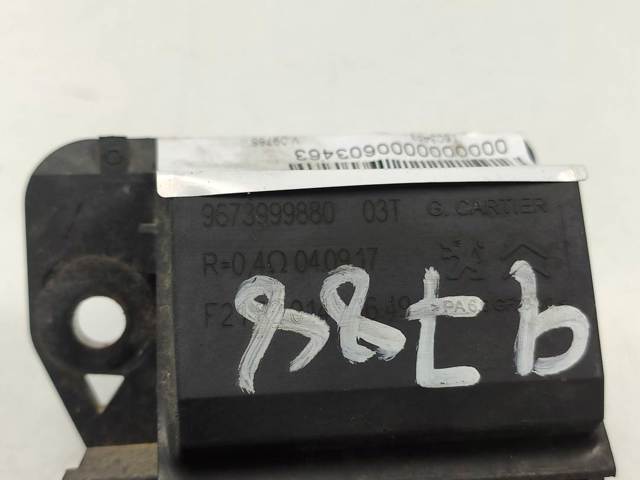 Regulador de revoluções de ventilador de esfriamento (unidade de controlo) 9673999880 PEUGEOT