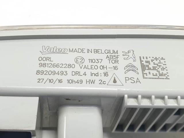 Luzes máximas 9812662280 PEUGEOT