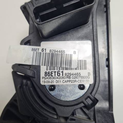 Pedal de gás (de acelerador) 9836042080 OPEL