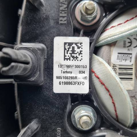 Cinto de segurança (AIRBAG) de condutor 985108265R RENAULT