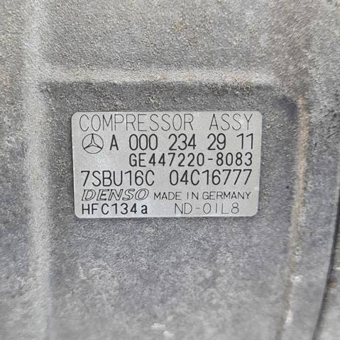 Compressor de aparelho de ar condicionado A0002342911 MERCEDES