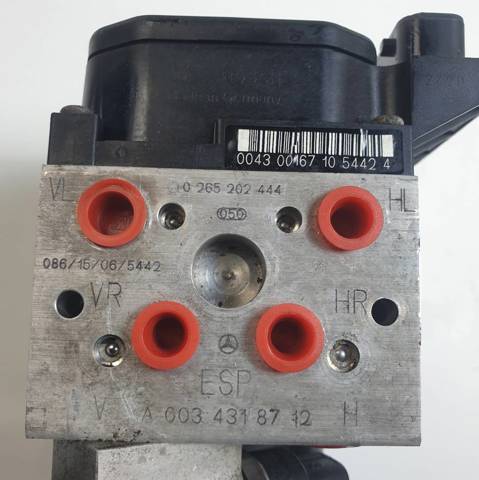 Unidade hidráulico de controlo ABS A0034318712 MERCEDES