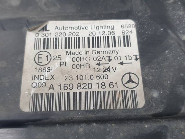 Luz direita A1698201861 MERCEDES