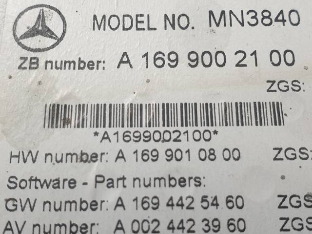 A1699002100 Mercedes