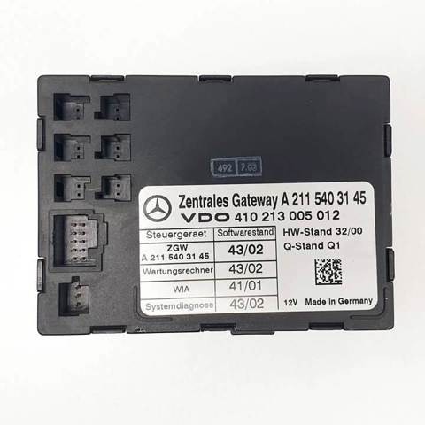 Unidade de controlo do fecho central A2115403145 MERCEDES