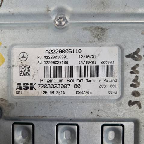 A2229005110 Mercedes