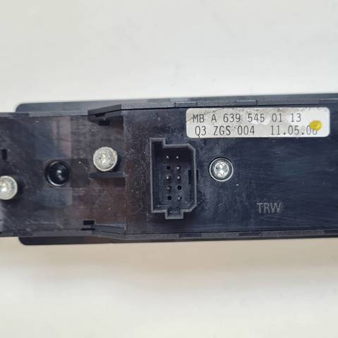 Unidade de botões dianteira esquerda de controlo de elevador de vidro A6395450113 MERCEDES
