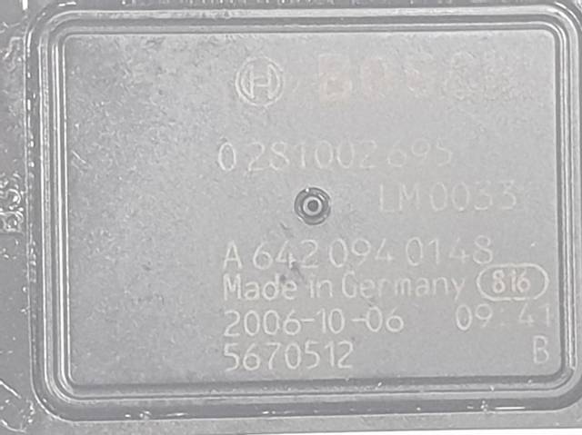 Sensor de fluxo (consumo) de ar, medidor de consumo M.A.F. - (Mass Airflow) A6420940148 MERCEDES