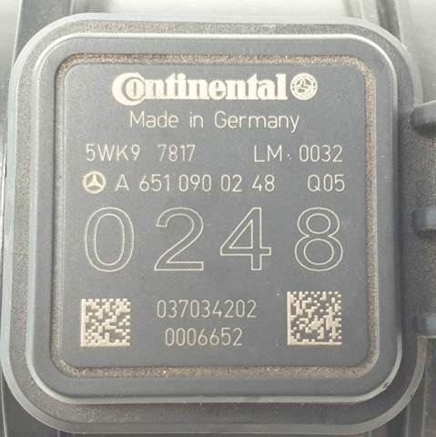 Sensor de fluxo (consumo) de ar, medidor de consumo M.A.F. - (Mass Airflow) A6510900248 MERCEDES