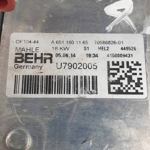 A6511801165 Mercedes