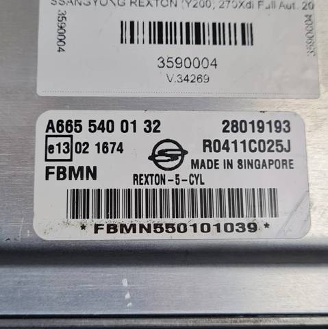A6655400132 Ssang Yong