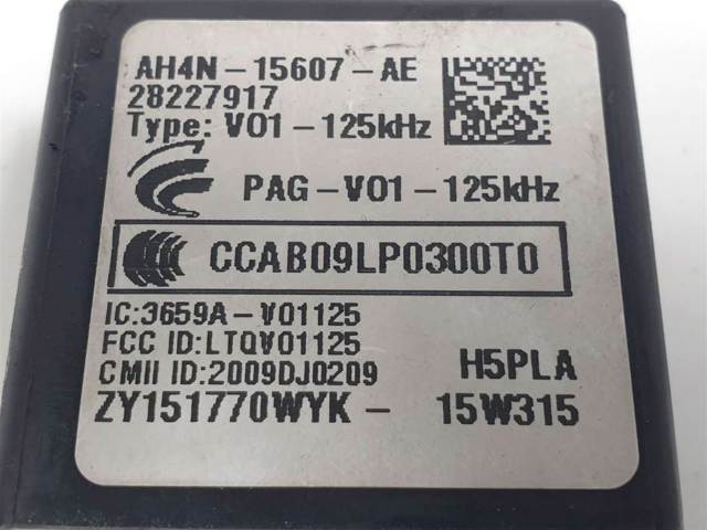 Módulo de direção (Centralina eletrônica) de imobilizador AH4N15607AE JAGUAR