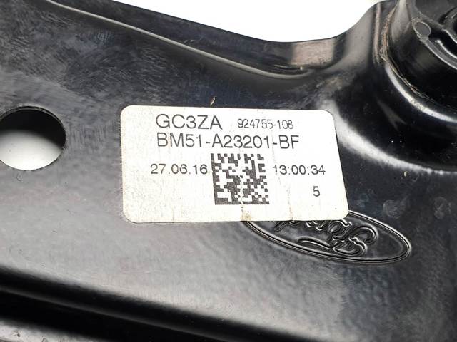 Mecanismo de acionamento de vidro da porta dianteira esquerda BM51A23201BF FORD