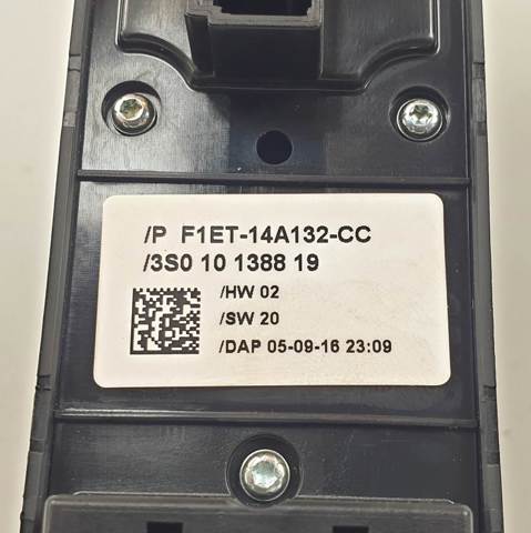 Unidade de botões dianteira esquerda de controlo de elevador de vidro F1ET14A132CC FORD
