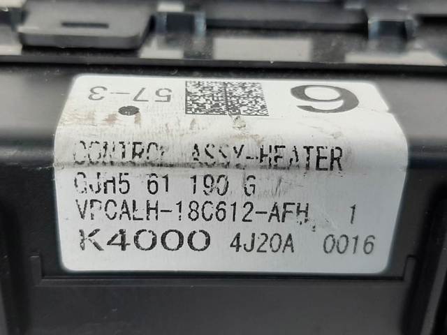 Unidade de controlo dos modos de aquecimento/condicionamento para Mazda 6 GJ, GL