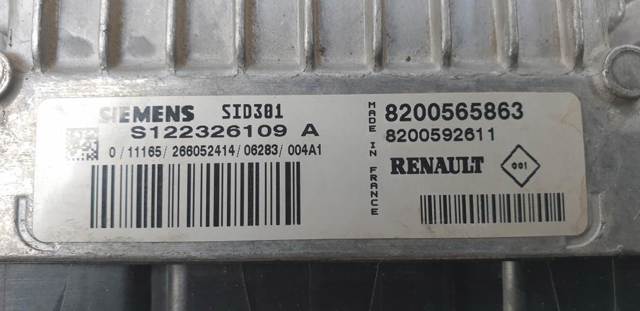 Módulo de direção (Centralina eletrônica) de motor S122326109A RENAULT