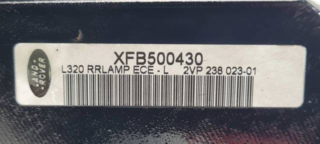 Lanterna traseira esquerda XFB500430 LAND ROVER