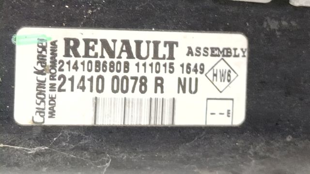 Radiador de esfriamento de motor 214100078R RENAULT