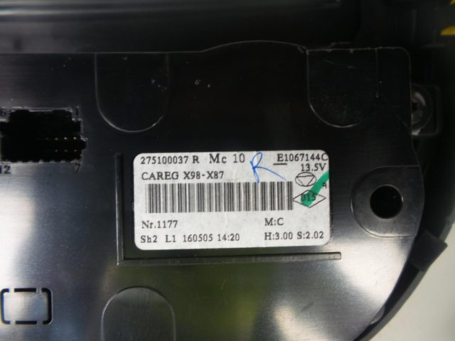 Unidade de controlo dos modos de aquecimento/condicionamento 275100037R RENAULT