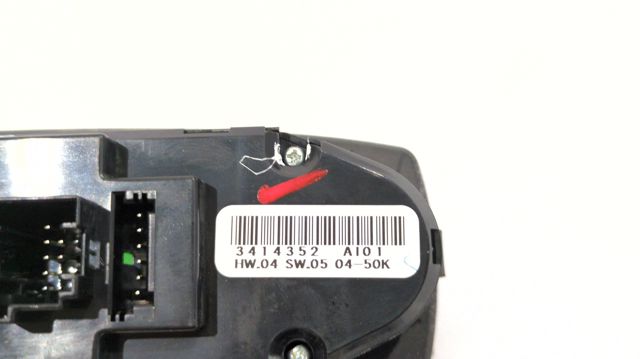 Unidade de botões dianteira esquerda de controlo de elevador de vidro 3414352 BMW