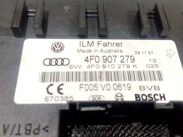 Módulo de direção (Centralina eletrônica) das luzes 4F0907279 VAG