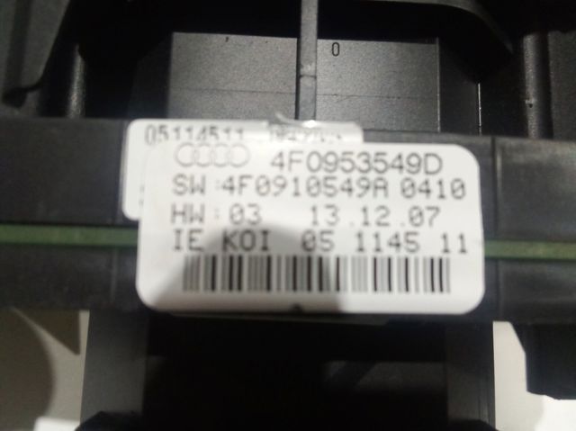 Módulo de direção (Centralina eletrônica) dos interruptores instalados na coluna da direção 4F0953549D VAG