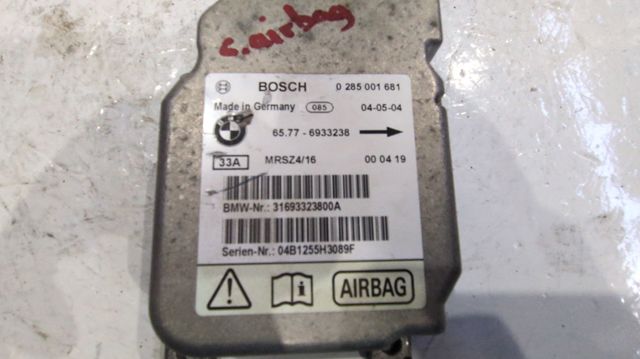 Módulo processador de controlo da bolsa de ar (Centralina eletrônica AIRBAG) 65776933238 BMW