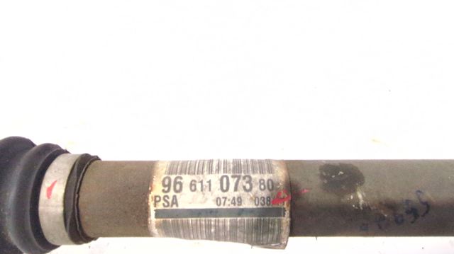 Semieixo (acionador) dianteiro esquerdo 9661107380 PEUGEOT