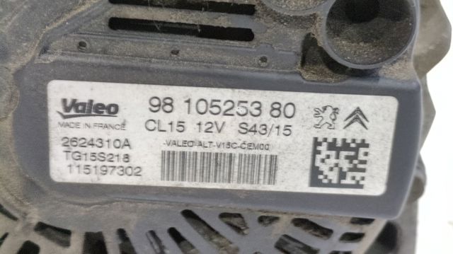 Gerador 9810525380 PEUGEOT
