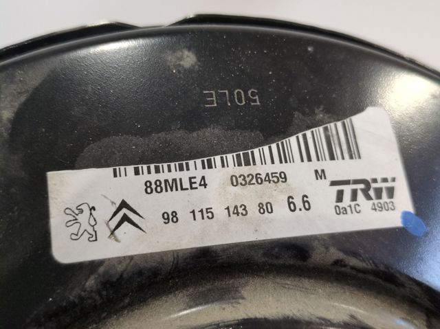 Reforçador dos freios a vácuo 9811514380 PEUGEOT