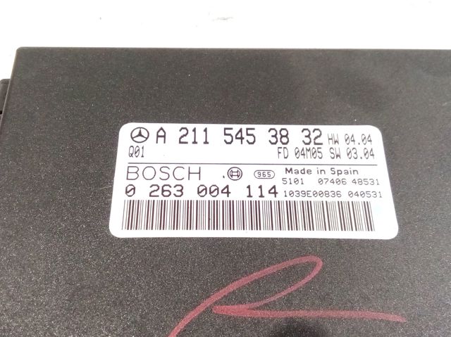 Módulo de direção (Centralina eletrônica) de sensor de estacionamento A2115453832 MERCEDES