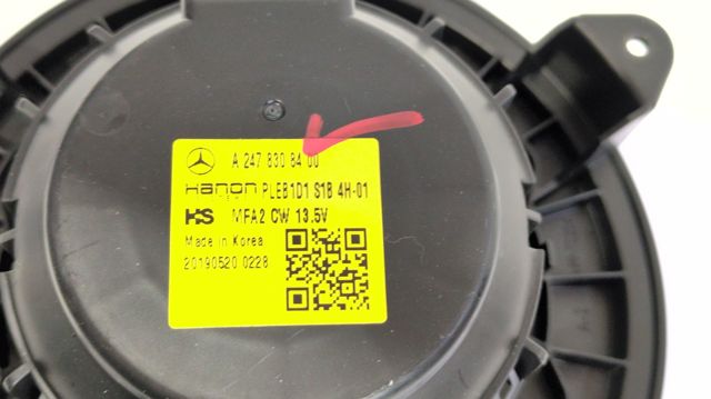 Motor de ventilador de forno (de aquecedor de salão) A2478308400 MERCEDES
