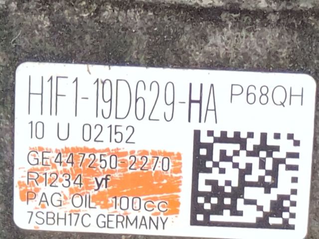 Compressor de aparelho de ar condicionado H1F119D629HA FORD