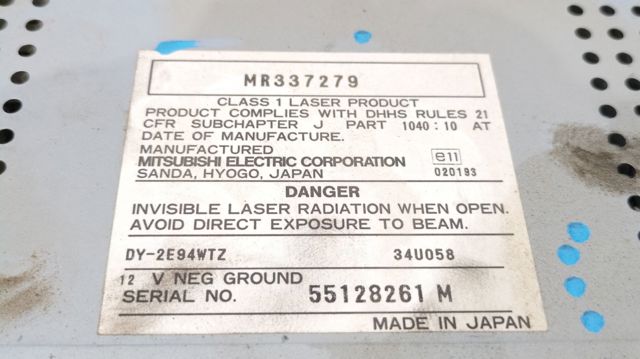 Aparelhagem de som (rádio AM/FM) MR337279 MITSUBISHI