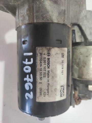 Motor de arranco 0001107522 OPEL