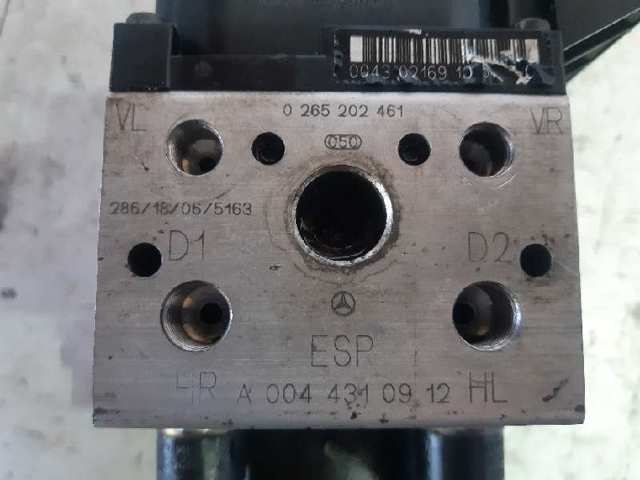 Unidade hidráulico de controlo ABS 0265202461 MERCEDES