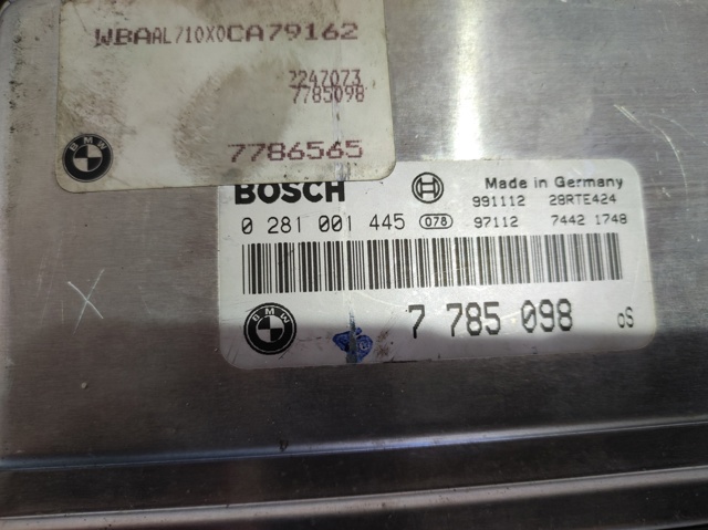 Módulo de direção (Centralina eletrônica) de motor 0281001445 BMW