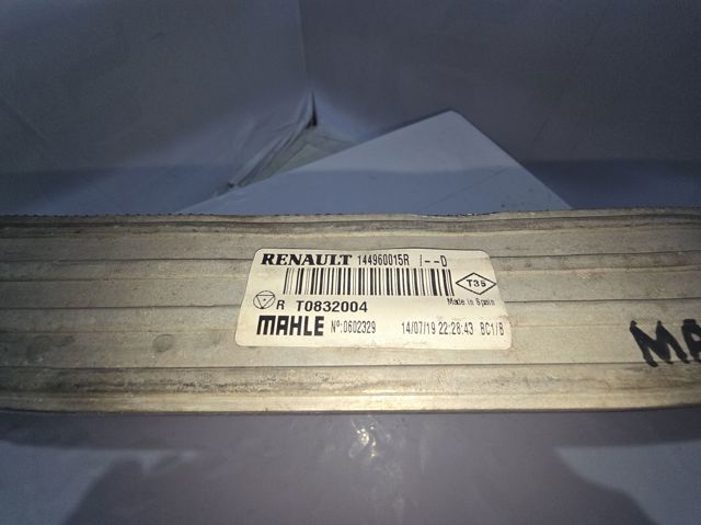 Radiador de intercooler 144960015R RENAULT