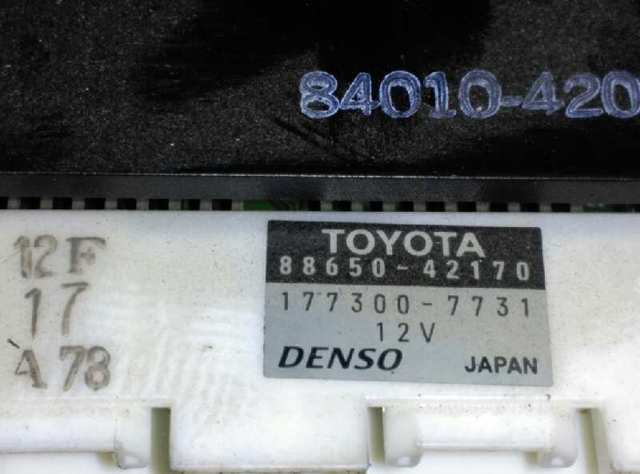 Unidade de controlo dos modos de aquecimento/condicionamento 1773007731 TOYOTA
