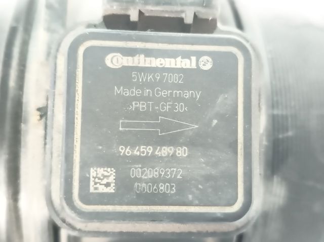 Sensor de fluxo (consumo) de ar, medidor de consumo M.A.F. - (Mass Airflow) 5WK97002 PEUGEOT