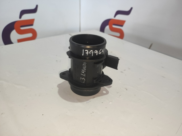 Sensor de fluxo (consumo) de ar, medidor de consumo M.A.F. - (Mass Airflow) 5WK97004 PEUGEOT