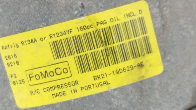 Compressor de aparelho de ar condicionado BK2119D629AE FORD