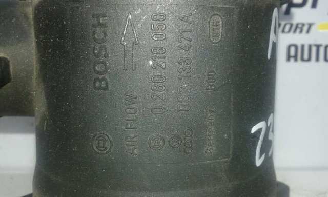 Sensor de fluxo (consumo) de ar, medidor de consumo M.A.F. - (Mass Airflow) 0280218058 VAG