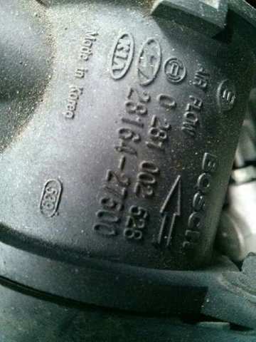 Sensor de fluxo (consumo) de ar, medidor de consumo M.A.F. - (Mass Airflow) 0281002528 HYUNDAI