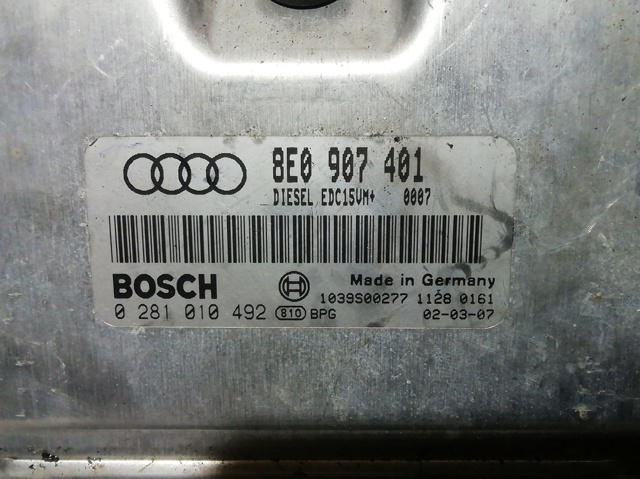 Módulo de direção (Centralina eletrônica) de motor 0281010492 VAG