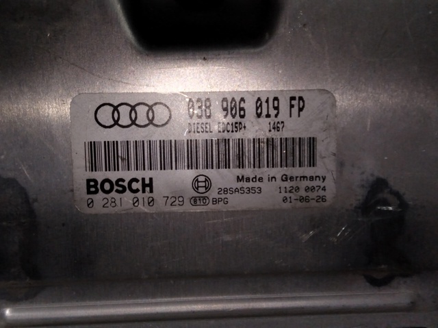 Módulo de direção (Centralina eletrônica) de motor 0281010729 VAG