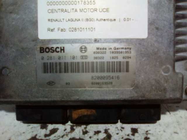 Módulo de direção (Centralina eletrônica) de motor 0281011101 RENAULT