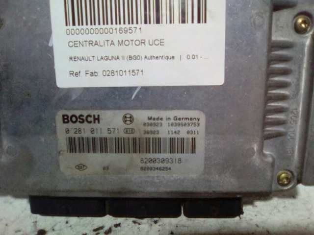 Módulo de direção (Centralina eletrônica) de motor 0281011571 RENAULT