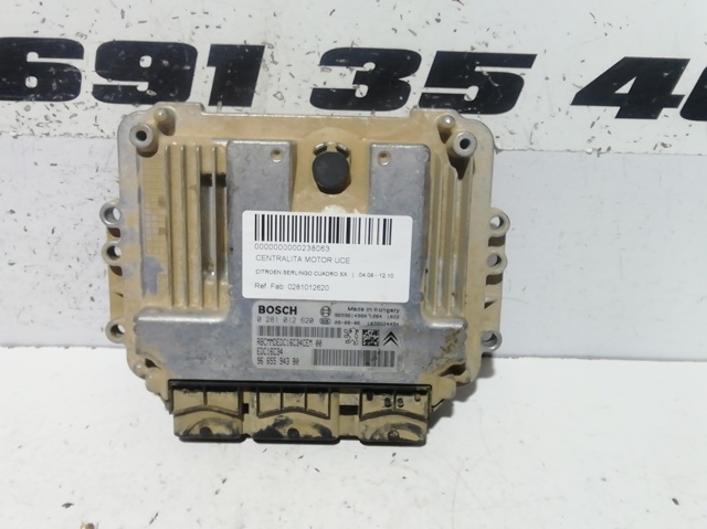 Módulo de direção (Centralina eletrônica) de motor 0281012620 PEUGEOT