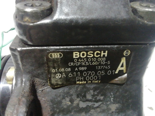 Bomba de combustível de pressão alta 0445010008 MERCEDES